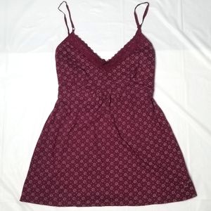 American Eagle Patterned Tie-Back Top